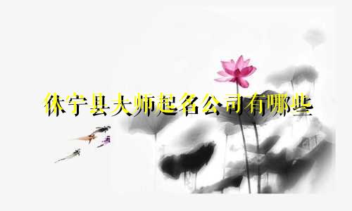 休宁县大师起名公司有哪些