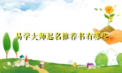 易学大师起名推荐书有哪些