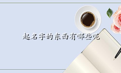 起名字的东西有哪些呢