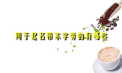 用于起名带木字旁的有哪些