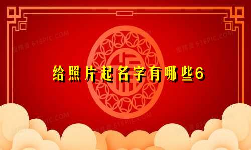 给照片起名字有哪些6