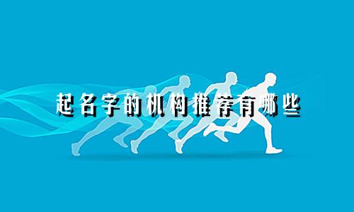 起名字的机构推荐有哪些