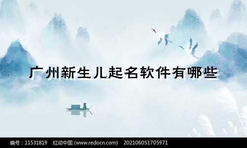广州新生儿起名软件有哪些