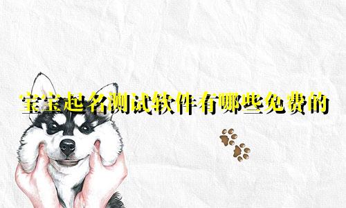 宝宝起名测试软件有哪些免费的