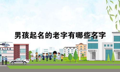 男孩起名的老字有哪些名字