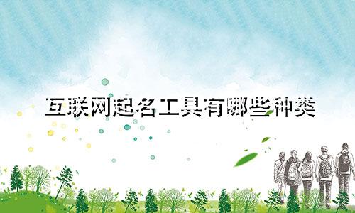 互联网起名工具有哪些种类