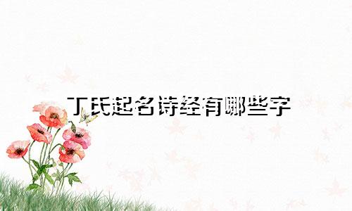丁氏起名诗经有哪些字
