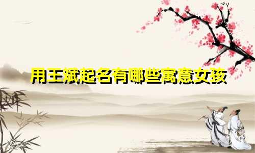 用王斌起名有哪些寓意女孩