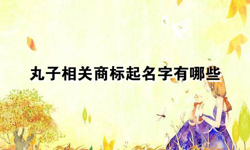 丸子相关商标起名字有哪些