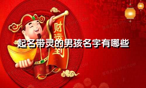 起名带灵的男孩名字有哪些