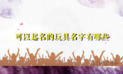 可以起名的玩具名字有哪些