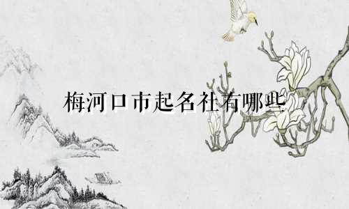 梅河口市起名社有哪些