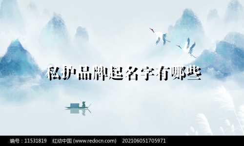 私护品牌起名字有哪些