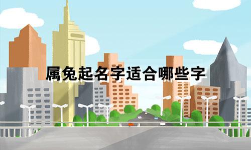 属兔起名字适合哪些字