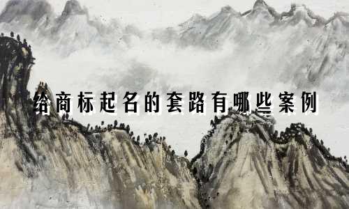 给商标起名的套路有哪些案例