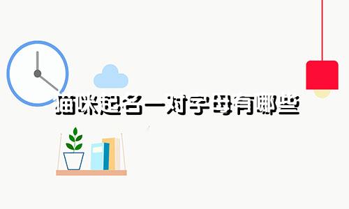 猫咪起名一对字母有哪些