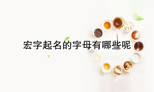 宏字起名的字母有哪些呢