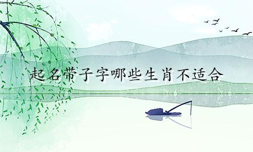 起名带子字哪些生肖不适合