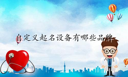 自定义起名设备有哪些品牌
