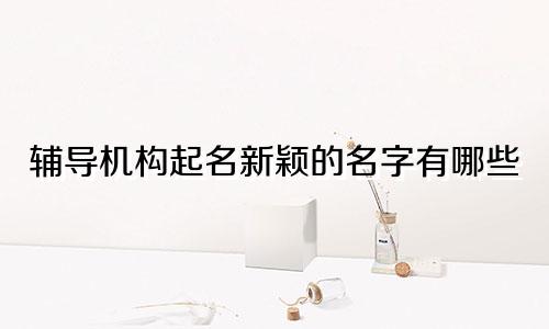 辅导机构起名新颖的名字有哪些
