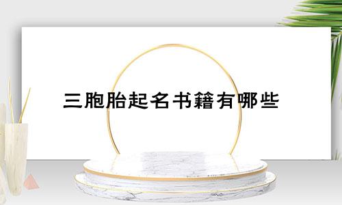 三胞胎起名书籍有哪些