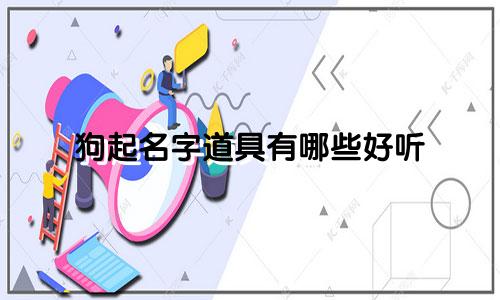 狗起名字道具有哪些好听
