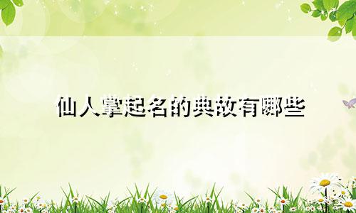 仙人掌起名的典故有哪些