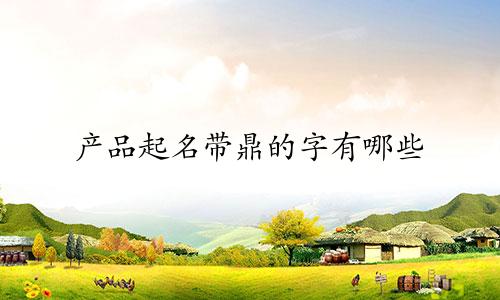 产品起名带鼎的字有哪些