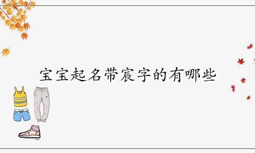 宝宝起名带宸字的有哪些