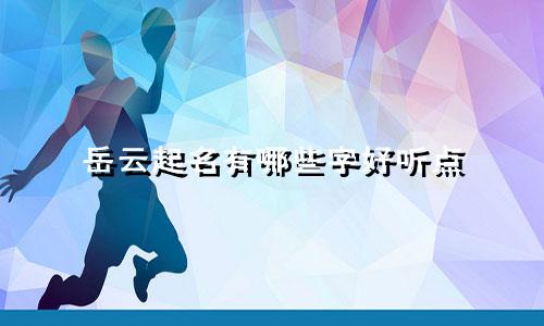 岳云起名有哪些字好听点