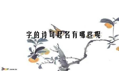 彧字的诗句起名有哪些呢