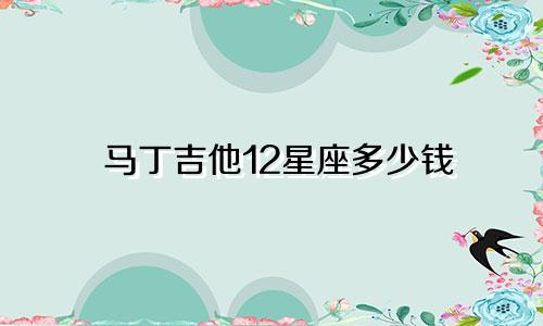 马丁吉他12星座多少钱