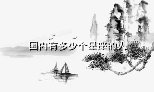国内有多少个星座的人