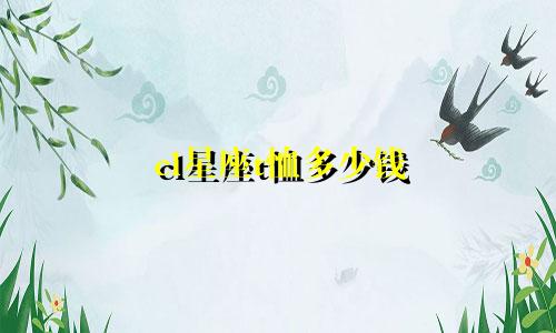 cl星座t恤多少钱