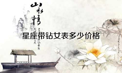 星座带钻女表多少价格