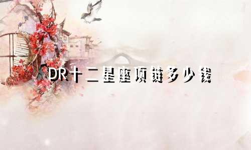DR十二星座项链多少钱