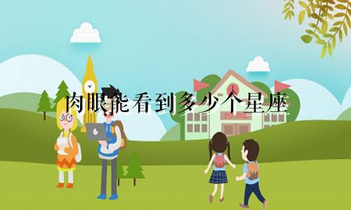 肉眼能看到多少个星座