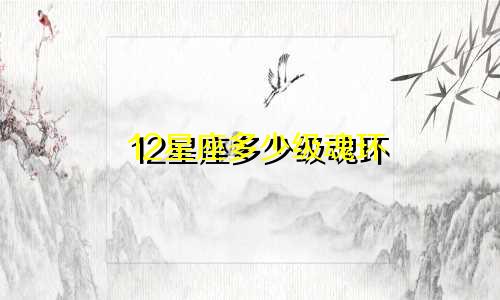 12星座多少级魂环