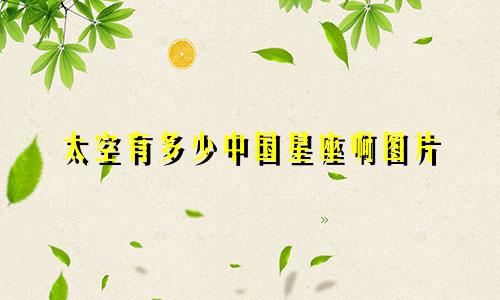 太空有多少中国星座啊图片