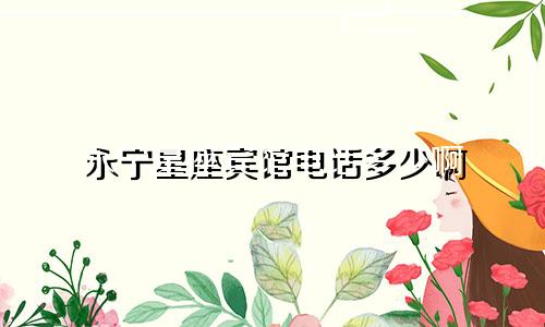 永宁星座宾馆电话多少啊