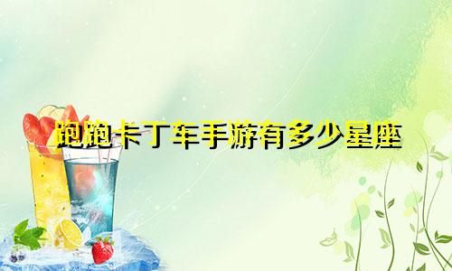 跑跑卡丁车手游有多少星座