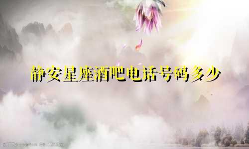 静安星座酒吧电话号码多少