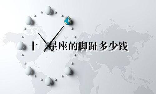 十二星座的脚趾多少钱