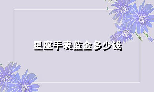 星座手表蓝金多少钱