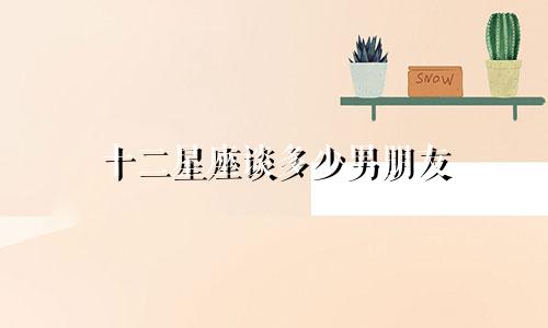 十二星座谈多少男朋友