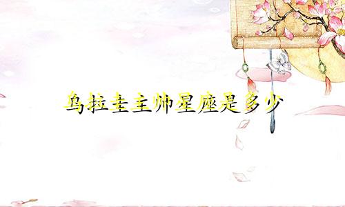 乌拉圭主帅星座是多少