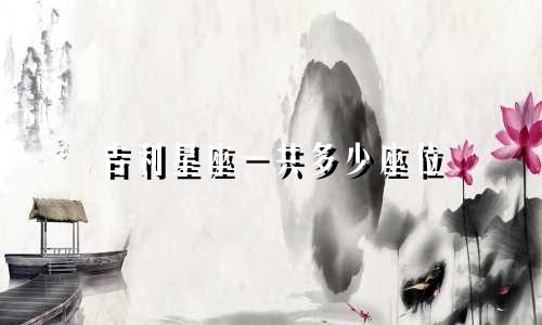 吉利星座一共多少座位