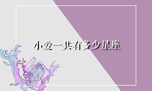小爱一共有多少星座