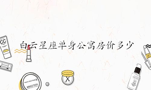 白云星座单身公寓房价多少
