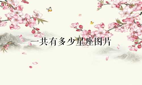 一共有多少星座图片